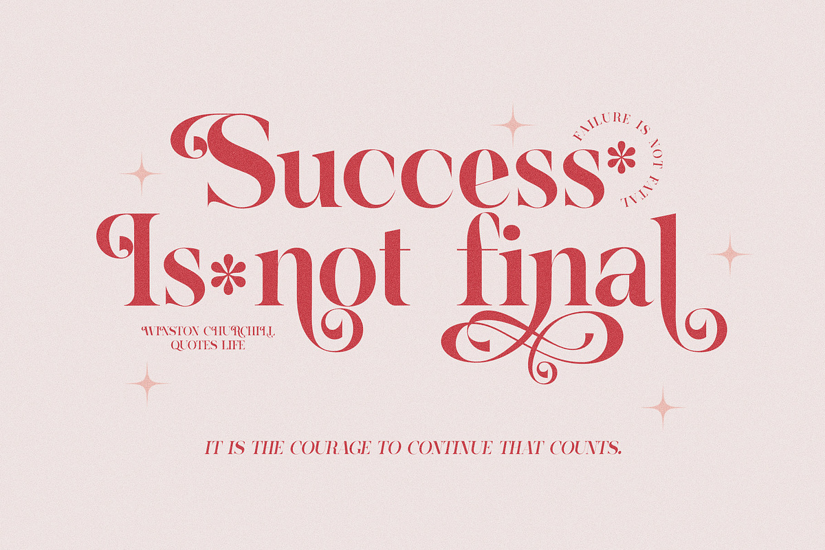 Hubein Kamaru Elegant Ligature Font, a Serif Font by Graphicxell (Photo 5 of 22)