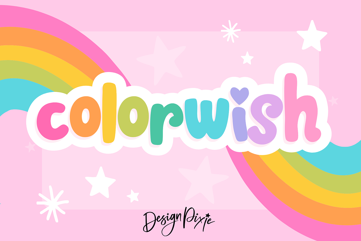 Colorwish Font, a Handwritten Font by Design Pixie (Photo 1 of 8)