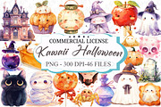 Kawaii Blush Halloween Stickers, an Illustration by designcity5 (Thumbnail 1 of 5)