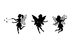 Beautiful Fairy Silhouettes. Funny