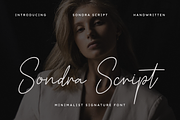 Sondra Script | Signature Font, a Script Font by Masyafi Studio (Thumbnail 1 of 8)