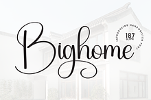 Bighome | Script Font