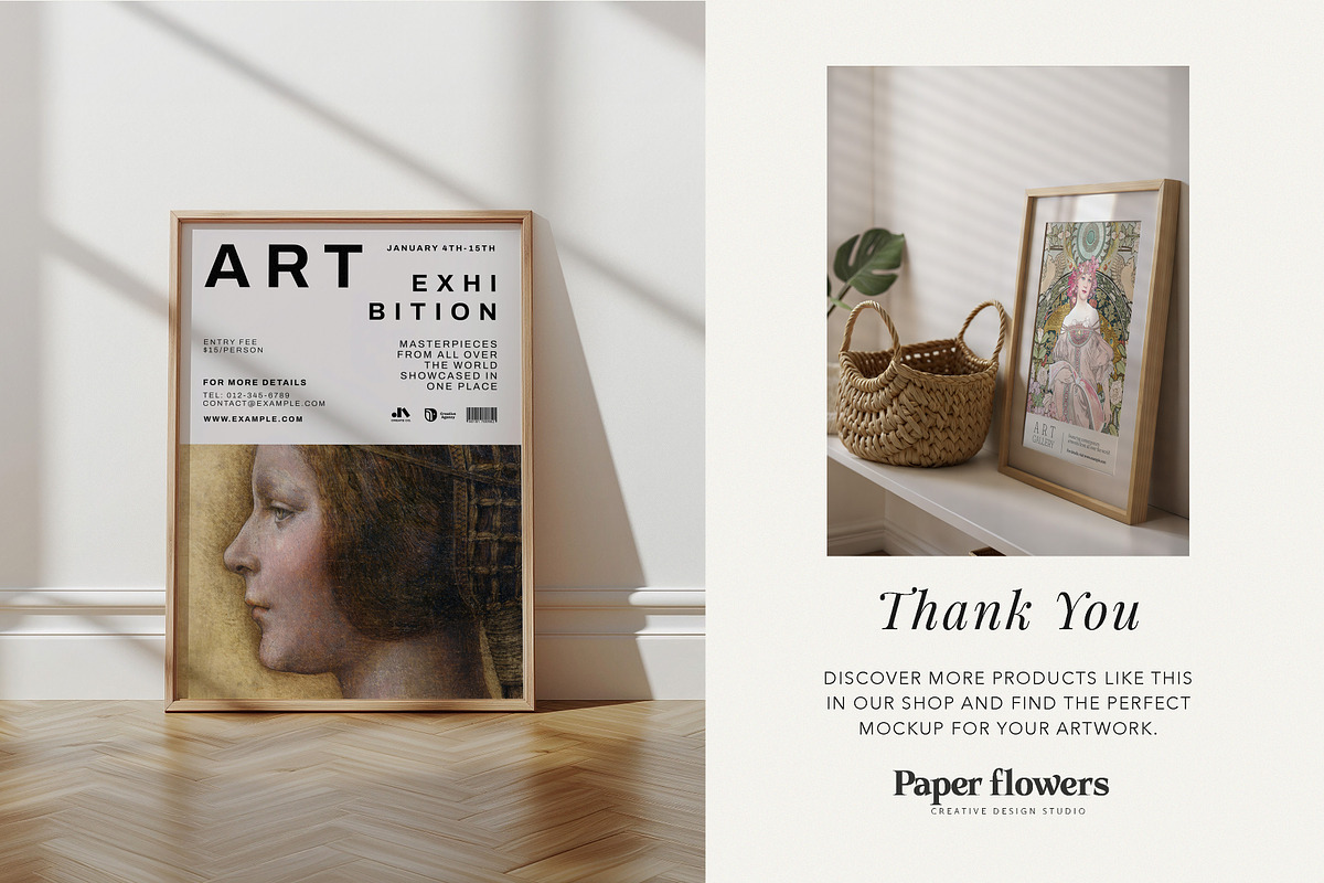 Modern Minimalistic Frame Mockup, a Mockup by Paper Flowers Studio (Photo 5 of 5)