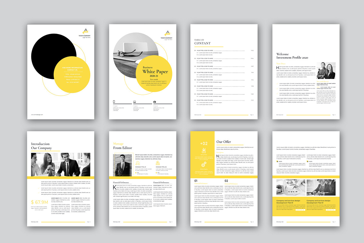 The White Paper, a Brochure Template by obayes (Photo 3 of 11)