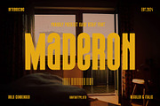 Maderon Bold Condensed Font, a Sans Serif Font by RantautypeStudio (Thumbnail 1 of 15)