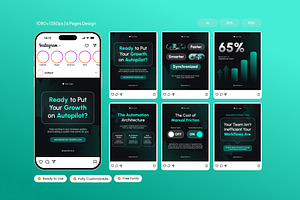 Workflow Automation Agency, a Social Media Template by Izdihaar_Studio