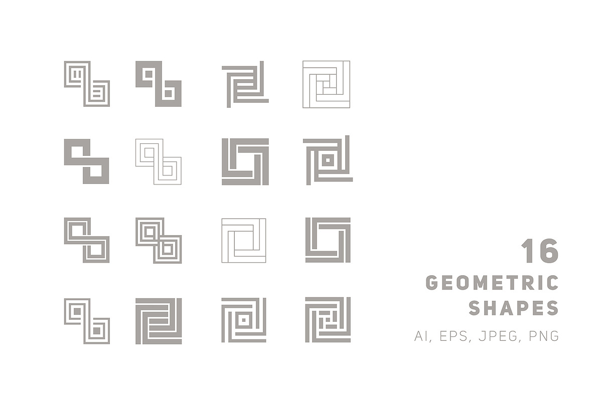 Square Collection. Patterns & Shapes, a Pattern Graphic by Curly_Pat (Photo 7 of 12)