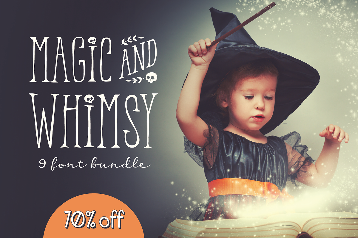 Magic and Whimsy Font Bundle, a Handwritten Font by Denise Chandler (Photo 1 of 11)