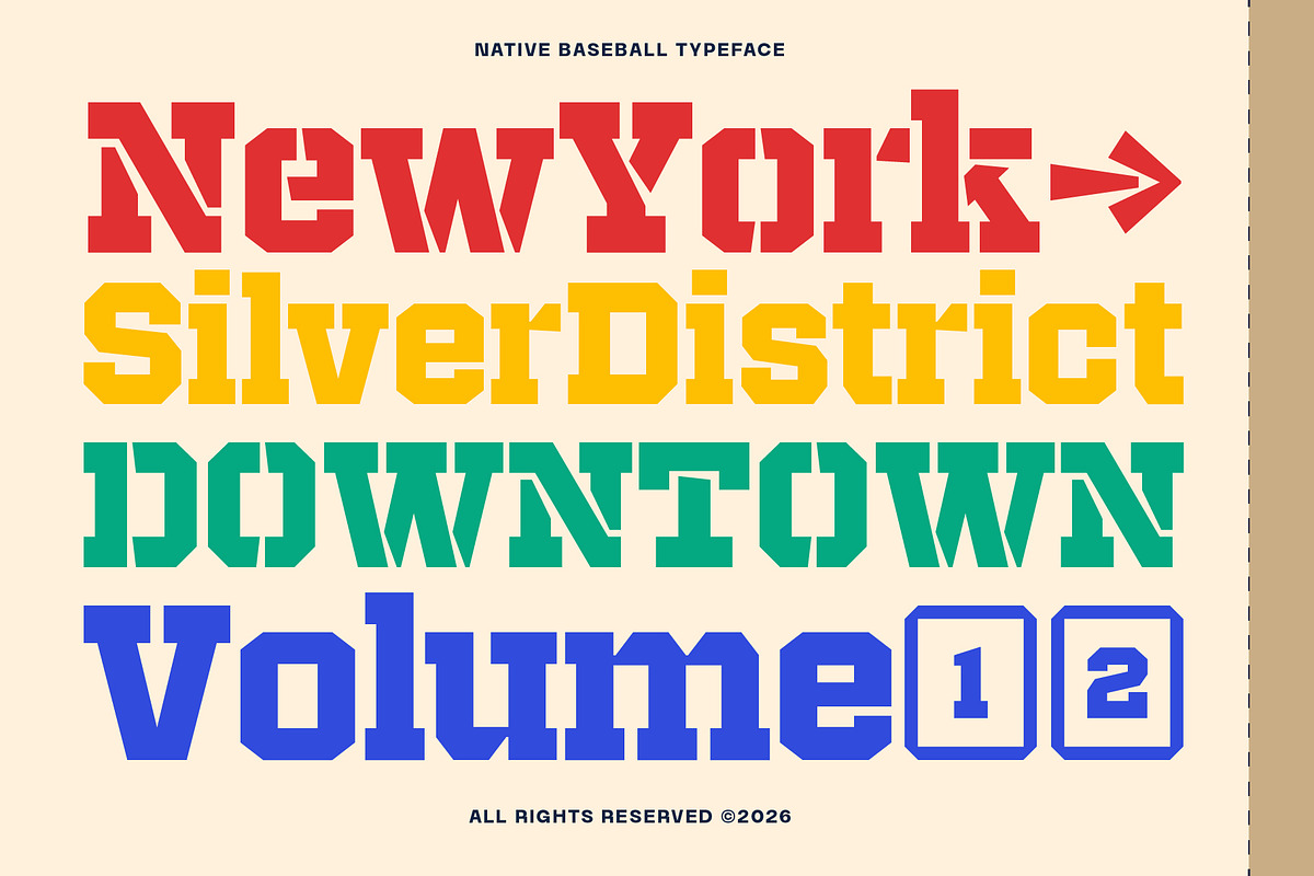 Native Baseball - Font Duo, a Slab Serif Font by The Native Saint Club (Photo 6 of 16)