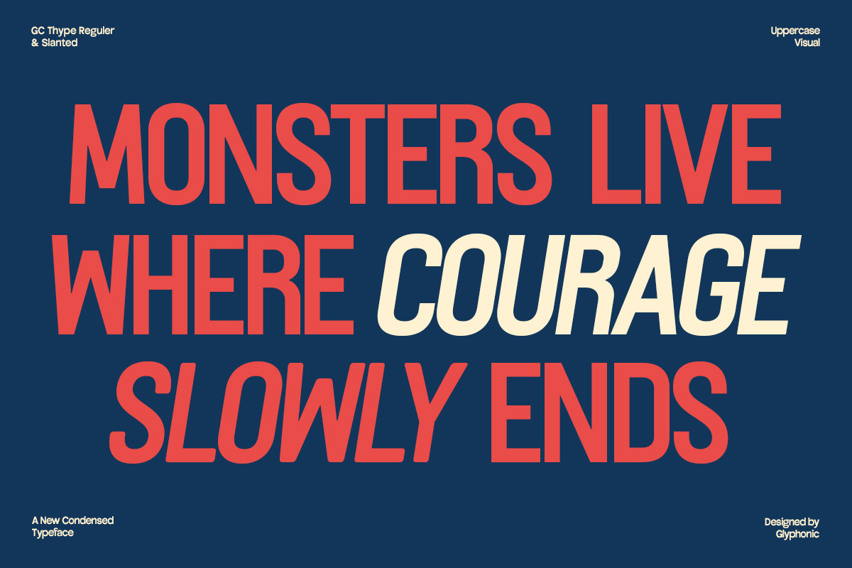 GC Thype - New Condensed Sans, a Sans Serif Font by Glyphonic (Photo 12 of 15)