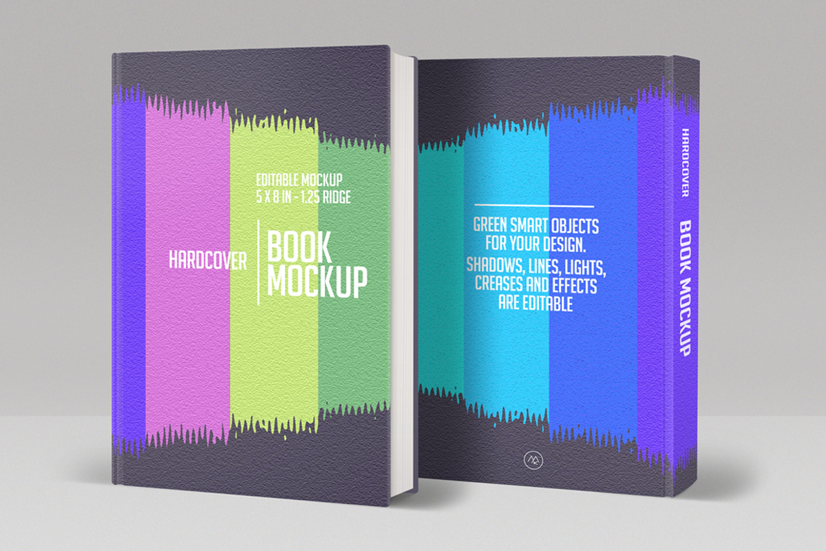 Book Mockup Hardcover, a Print Template by ArtefShop (Photo 2 of 8)