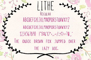 Lithe HandDrawn Font Bold & Italic