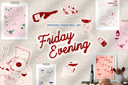 Friday Evening POSTERS, a Decorative Illustration by Mio Buono (Thumbnail 1 of 12)
