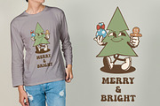 Christmas Tree Vintage Cartoon, an Illustration by vectstudio (Thumbnail 3 of 5)