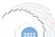 Calendar 2022 round spiral, a Stationery Template by WORAKAMON Design Studio (Thumbnail 3 of 3)