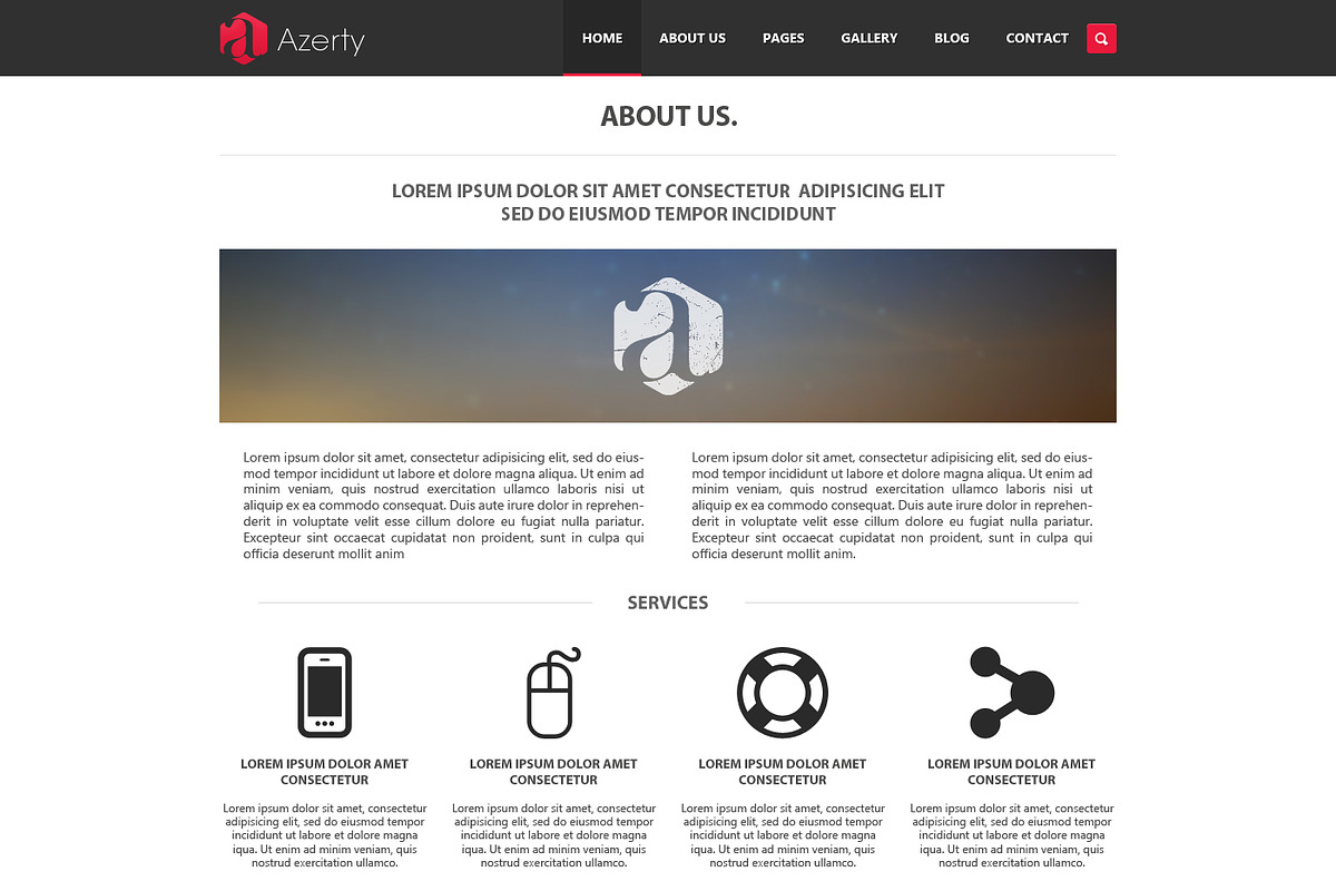 AZERTY - Multi-Purpose PSD Template, a Websites & App Template by ijja (Photo 3 of 5)
