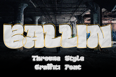 Ballin - Throwie Style Graffiti Font, a Handwritten Font by Surplus Type Co