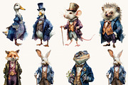 Victorian Animals Clipart Bundle, an Animal Illustration by Design Scotch (Thumbnail 2 of 8)