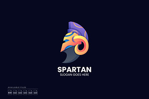 Spartan Gradient Colorful Logo, a Branding & Logo Template by Zeer Graphic