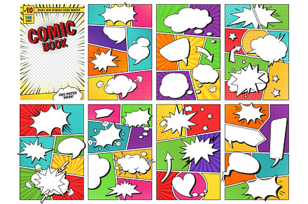 Comic book templates. Comics, a Texture Graphic by winwin.art