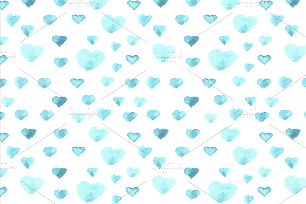 Blue watercolor set preview 3