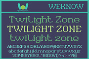 Twilight Zone font, a Sans Serif Font by weknow (Thumbnail 1 of 8)