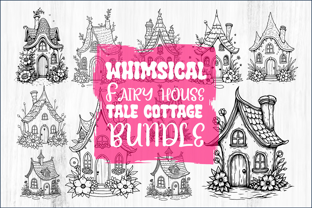 Whimsical Fairy Tale Cottage Collec, a Graphic by hafijul (Photo 4 of 4)