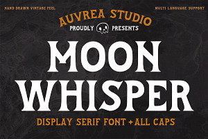 Moonwhisper DISPLAY font
