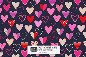 Valentine Sweet Hearts Pattern