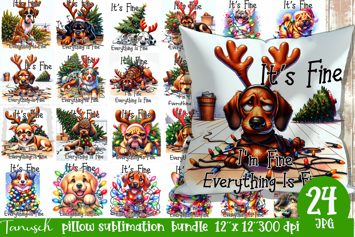 funny Christmas mega bundle, a Templates & Theme by TanuschArts (Photo 4 of 20)