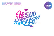 Graffiti Lettering Build Kit + Bonus, an Object Graphic by 52NINE GRAPHICS (Thumbnail 4 of 8)