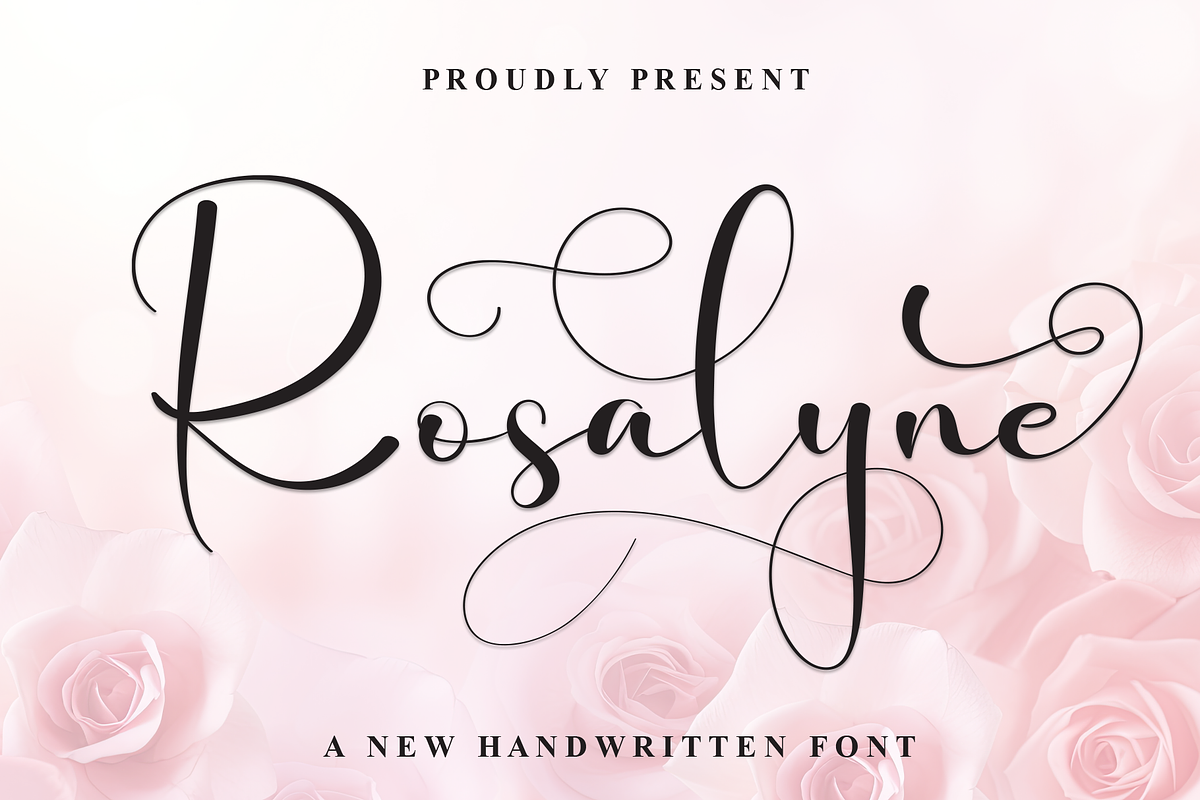 Rosalyne | Script Font, a Handwritten Font by Scratchones (Photo 1 of 9)