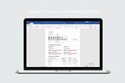Project Status Report | Word & Indd, a Stationery Template by design_hut (Thumbnail 6 of 6)