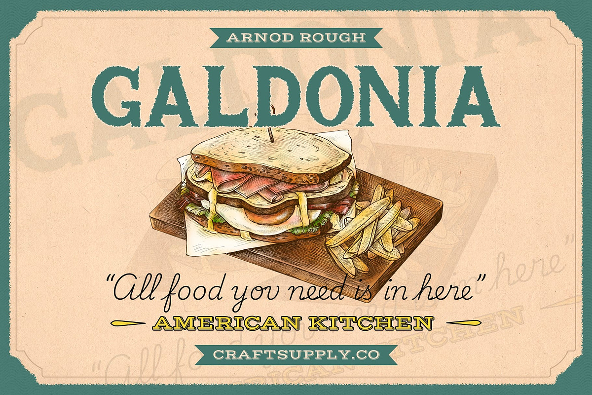 Arnod Rough, a Serif Font by Craft Supply Co. (Photo 5 of 8)