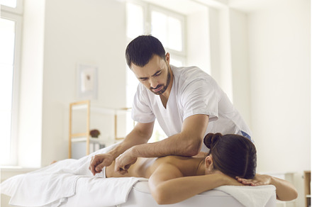 Massage bodycare in medical clinic, a Health & Medical Photo by StudioRomantic