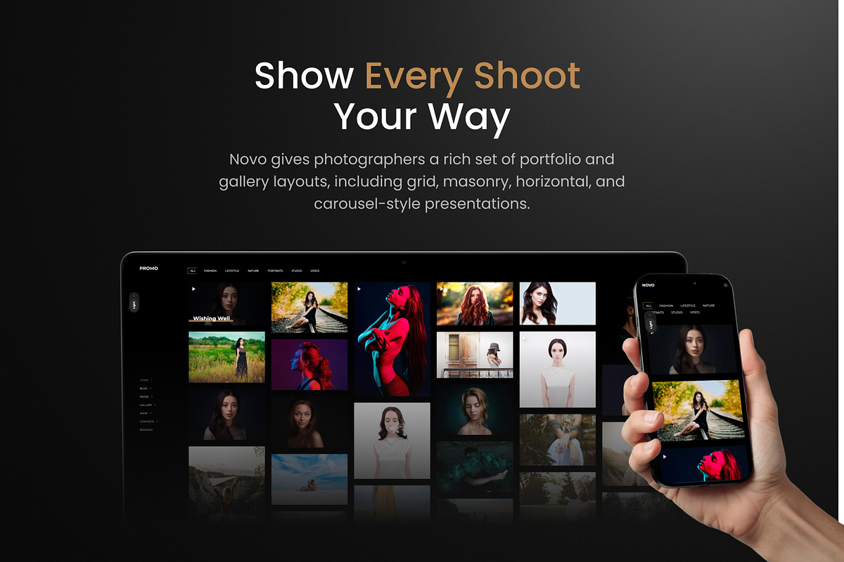 Novo - Photography Website Template, a WordPress Template by Promo Graphics (Photo 2 of 5)