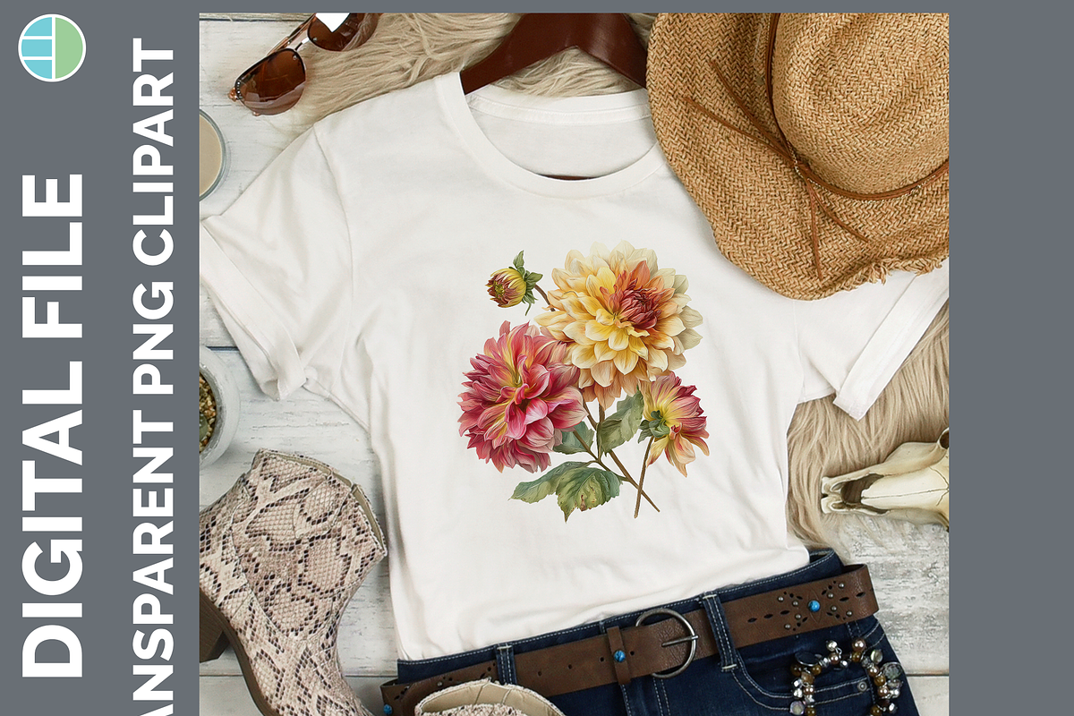Flower Illustration Bundle, 20 PNG, a Decorative Illustration by Enliven Designs (Photo 4 of 8)