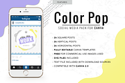COLOR POP | Social | CANVA, a Social Media Template by Marigold Studios (Thumbnail 2 of 8)