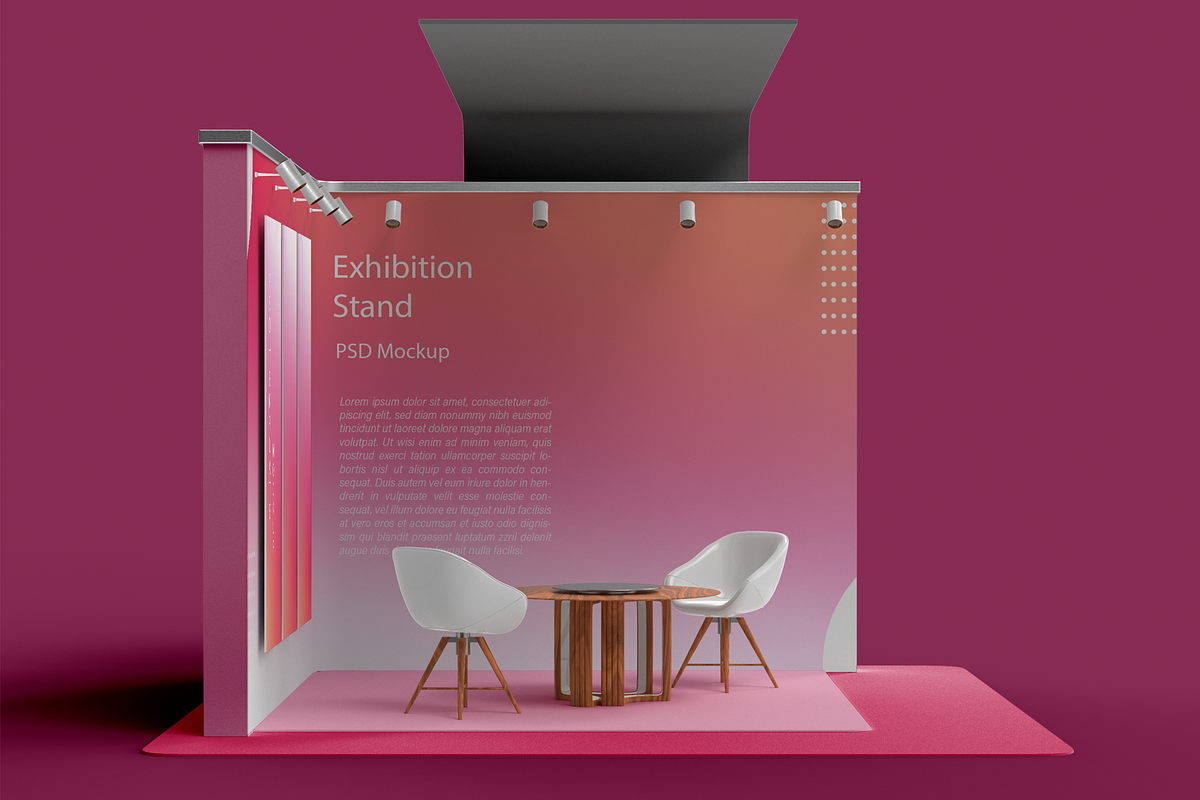 Exhibition Stand Mockup, an Advertising Mockup by Xtrahive