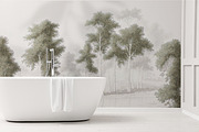 Abstract Forest Art Wallpaper Set, an Illustration by fei long (Thumbnail 3 of 10)