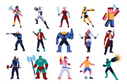 Vector Set Of Video Game Characters, an Illustration by Andres M Rodriguez (Thumbnail 2 of 2)