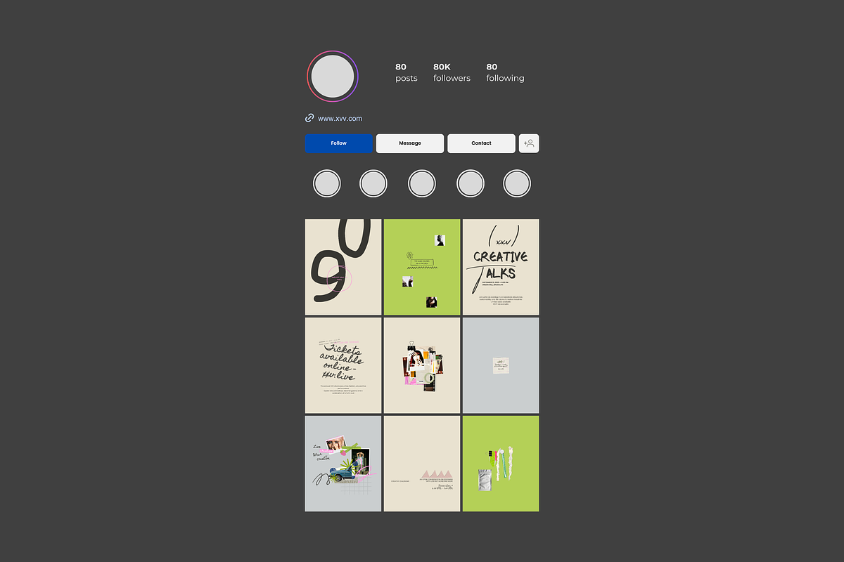XVV Creative Collage Canva Templates, a Social Media Template by rainbojelia (Photo 4 of 14)