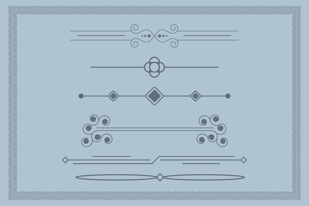 Decorative Floral dividers frames, a Decorative Illustration by Photoshop Action (Photo 5 of 6)