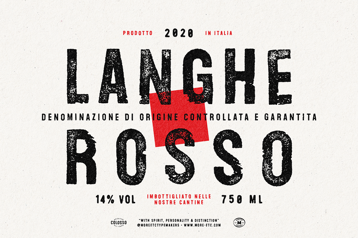 Colosso Display Font Collection, a Sans Serif Font by More Etc. Studios (Photo 16 of 19)