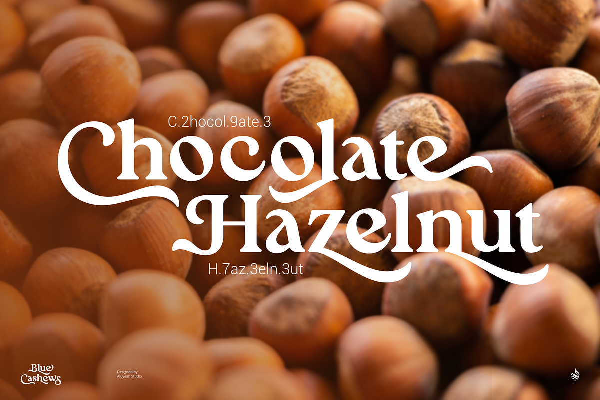 Blue Cashews, a Serif Font by Aluyeah Studio (Photo 4 of 14)