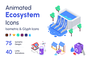 Animated Isometric Ecosystem Icons, a Duotone Icon by Vectors Market (Thumbnail 1 of 12)