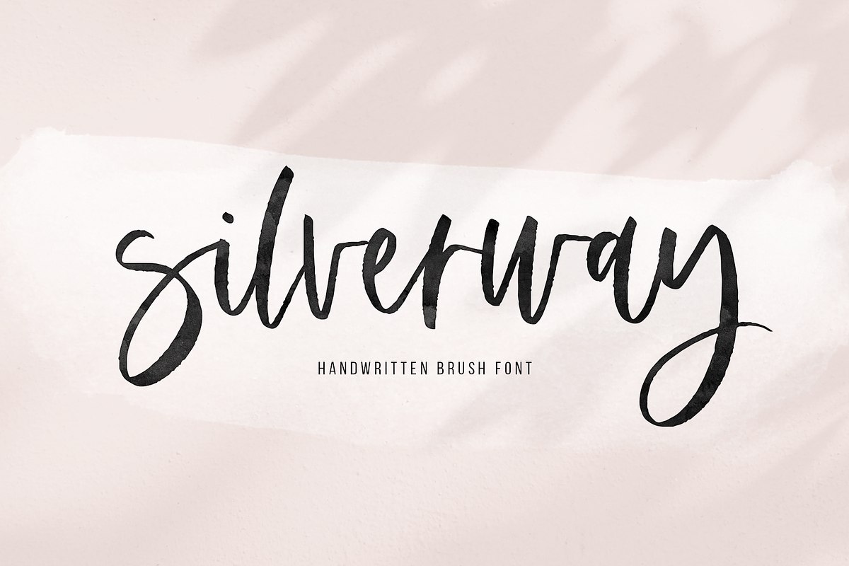 Silverway | Handwritten Brush Font