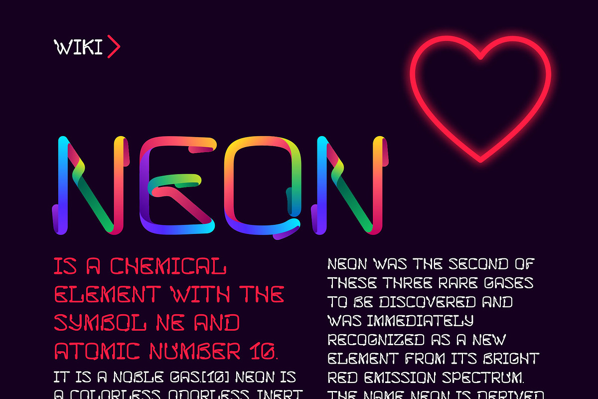 Howie neon line multicolored font, a Symbol Font by kaer_shop (Photo 3 of 7)
