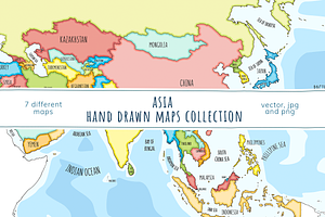Asia Maps Collection