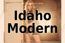 Idaho Modern Sans Serif New Font